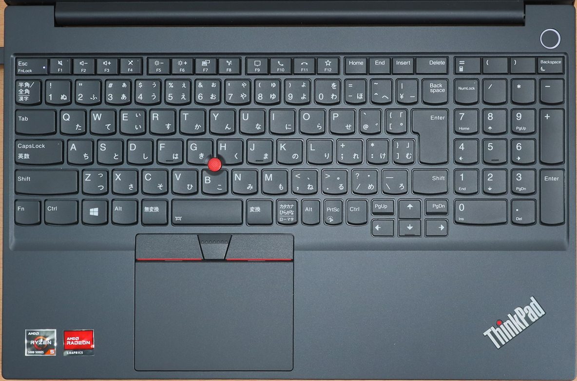 「ThinkPad E15 Gen 3 (AMD) 」のキーボード