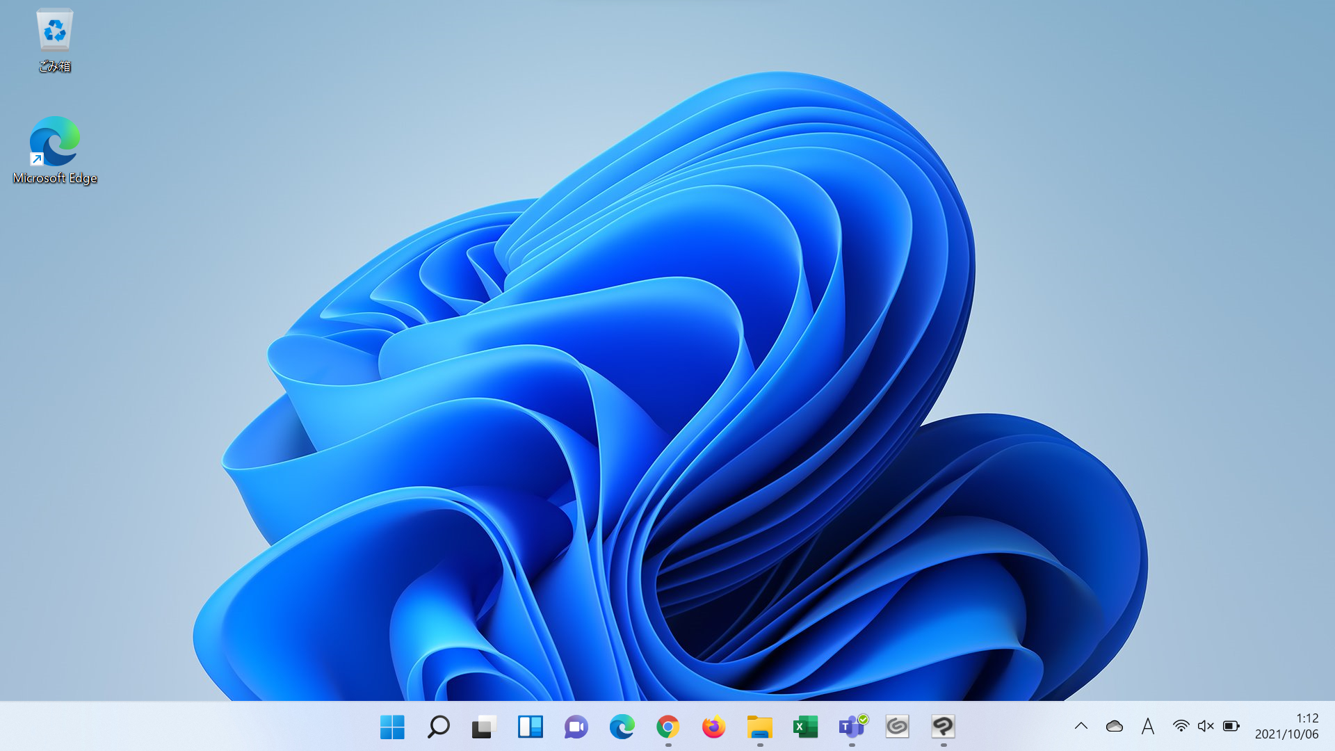 Windows11のデスクトップ画面