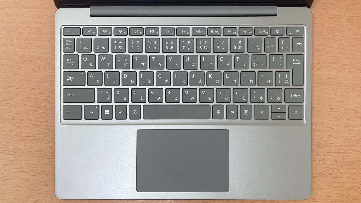 「Laptop Go2」のキーボード・全体