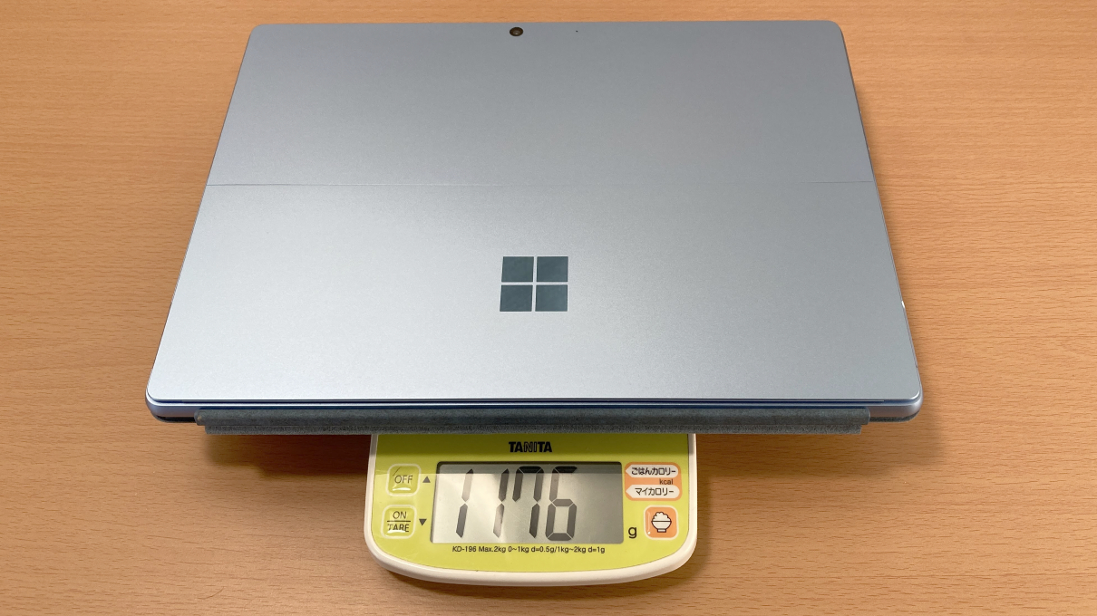 「Surface Pro 9」の重さ、天板＋タイプカバーで1.176kg