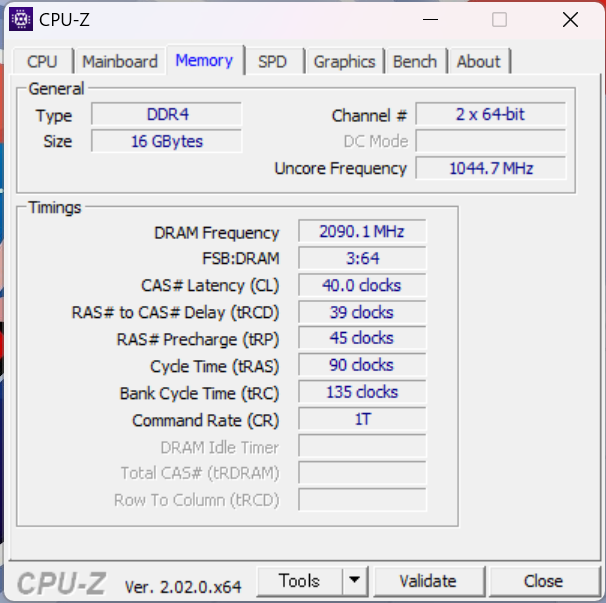 「Yoga 6 Gen 8 13.3型(AMD)」のCPU-Z、メモリ情報