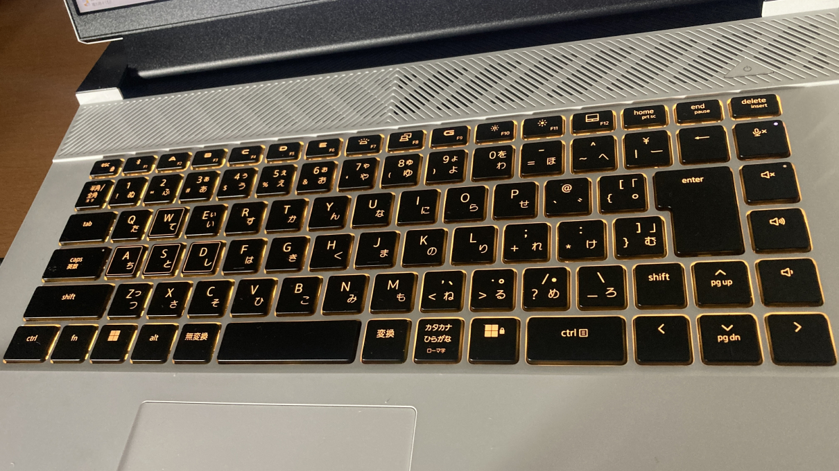 「Dell G16 7630（2023）」のキーボード色変え例2