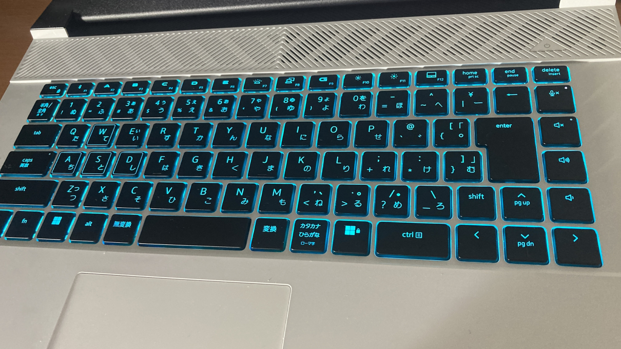 「Dell G16 7630（2023）」のキーボード色変え例1